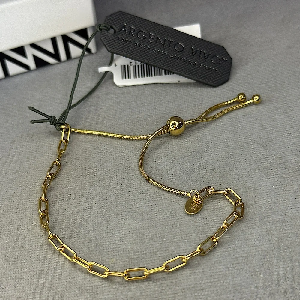 Argento Vivo Gold Adjustable Bracelet - Picture 2 of 16